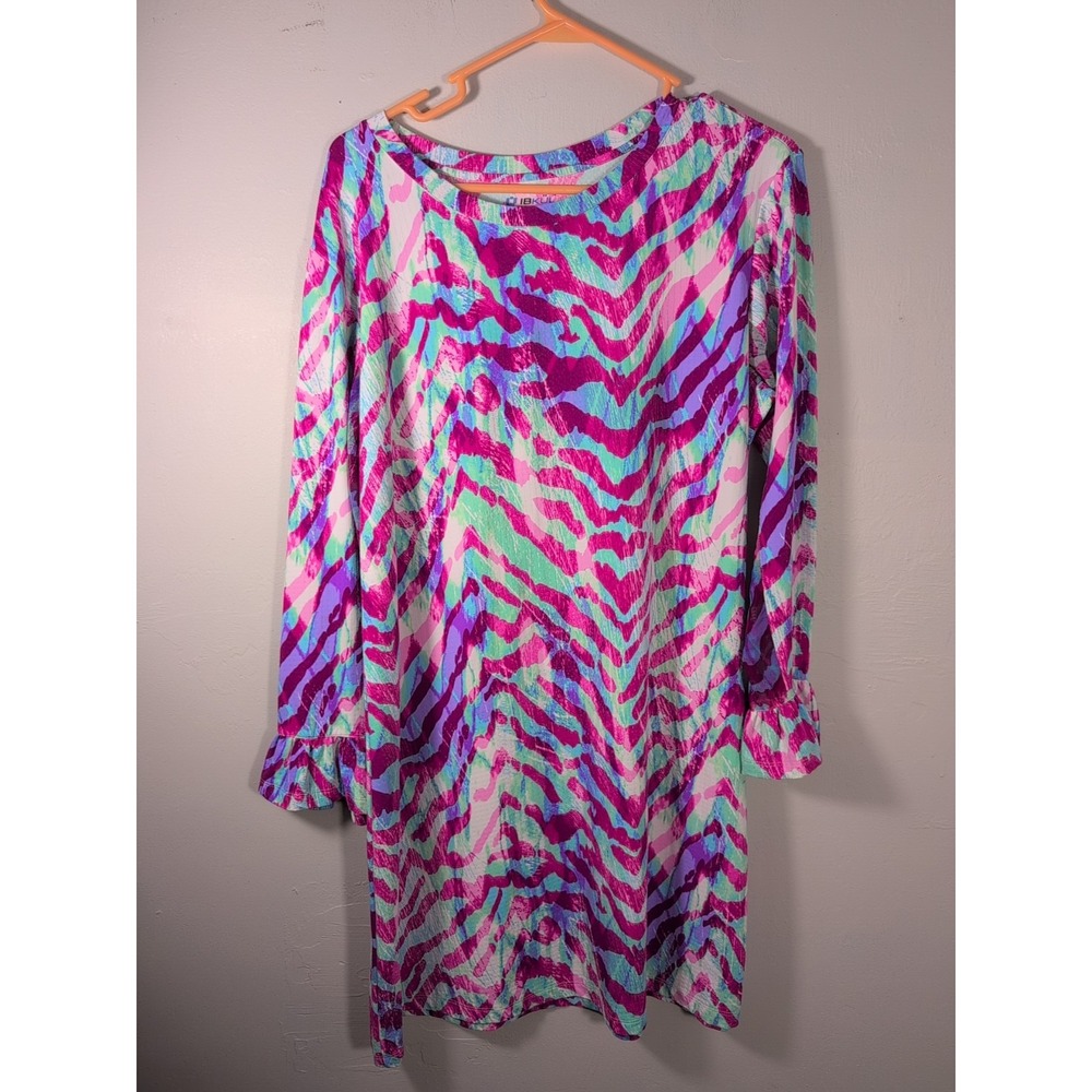 IBKUL Long Sleeve Crew Golf Dress Sleeves XL Safari Pink